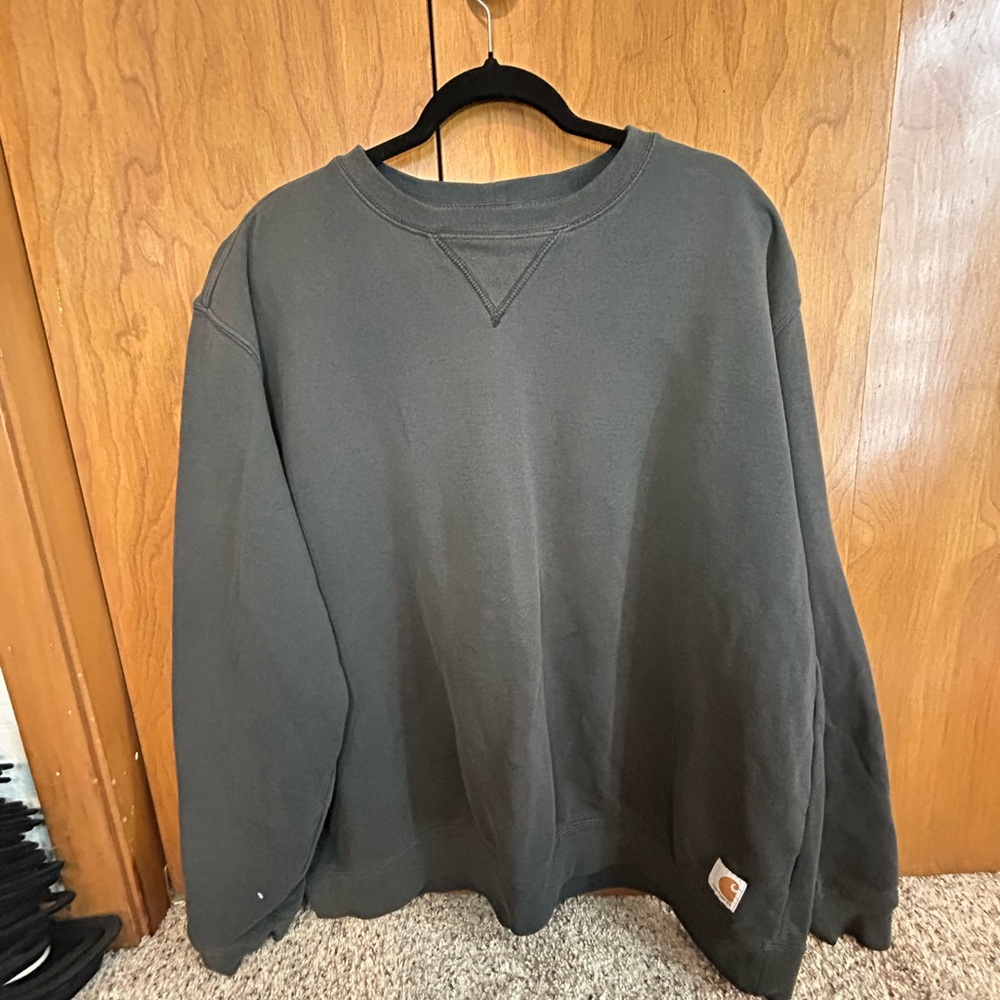 Carhartt Men's Charcoal Crewneck Sweater